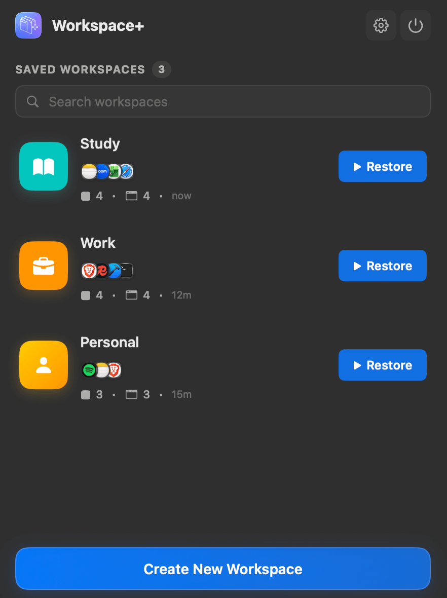 Workspace+ App Preview